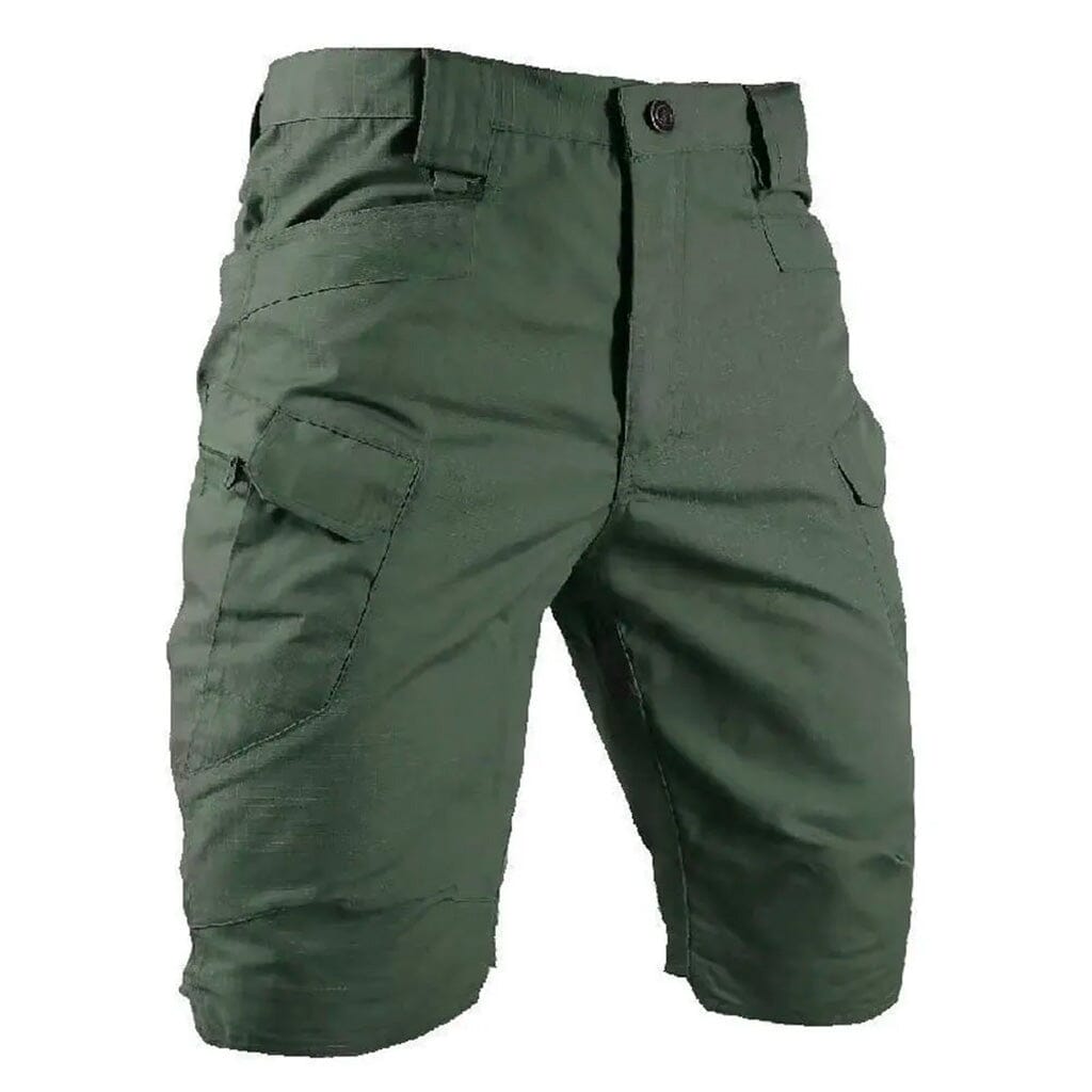 Bermuda Masculina Tática e Impermeável Marcanzzi MZ953 em brim resistente, caimento ajustado e bolsos funcionais, unindo estilo moderno e praticidade.