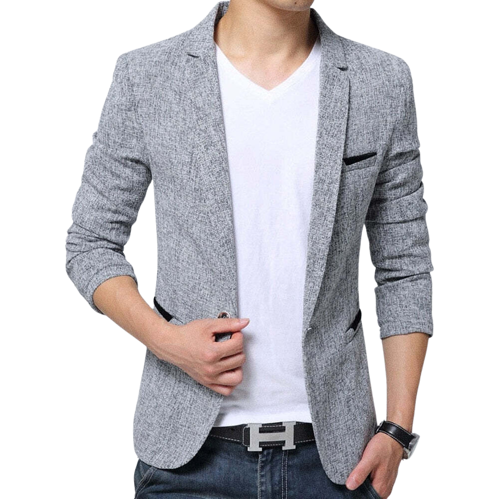 Blazer Masculino Madson Marcanzzi MZ057: versátil e elegante para ambientes profissionais e sociais, garantindo apresentação impecável e impressão duradoura.