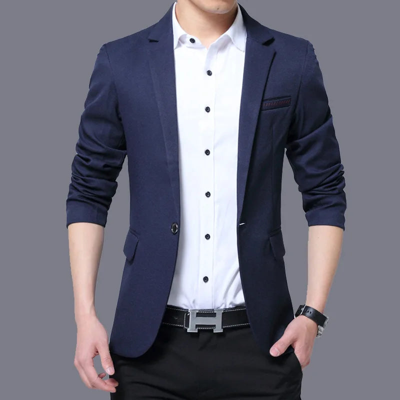 Blazer Masculino Marcanzzi Carlsen MZ054 com corte elegante e tecido durável. Versatilidade e estilo para o homem moderno em todas as situações.