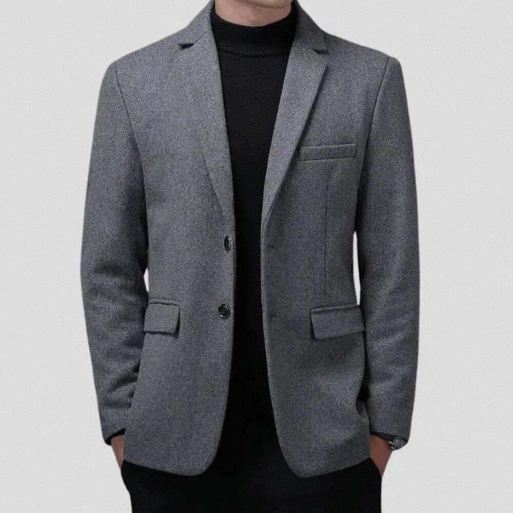 Blazer Masculino Slim Herrera Marcanzzi MZ061: ajuste impecável, visual moderno, materiais de alta qualidade, ideal para negócios e eventos sociais.