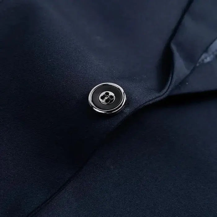 Blazer Masculino Slim Marcanzzi MZ052 em tecido nobre, modelagem ajustada e acabamento refinado, ideal para eventos formais.