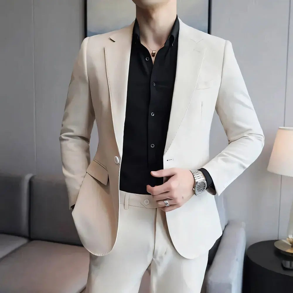 Blazer Masculino Vergast Marcanzzi MZ059 com tecido de caxemira, alfaiataria impecável e estilo marcante para eventos sofisticados.