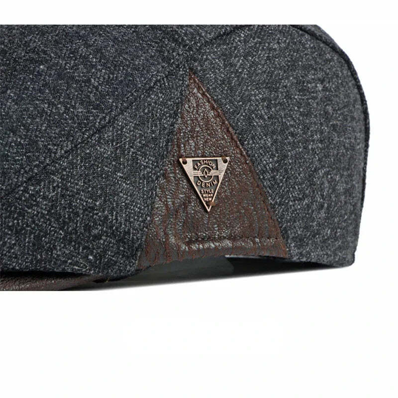 Boina Masculina Cabbie Retrô Marcanzzi MZ274 em algodão e poliéster, estilo clássico com ajuste confortável e acabamento elegante.