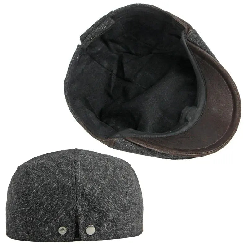 Boina Masculina Cabbie Retrô Marcanzzi MZ274 em algodão e poliéster, estilo clássico com ajuste confortável e acabamento elegante.