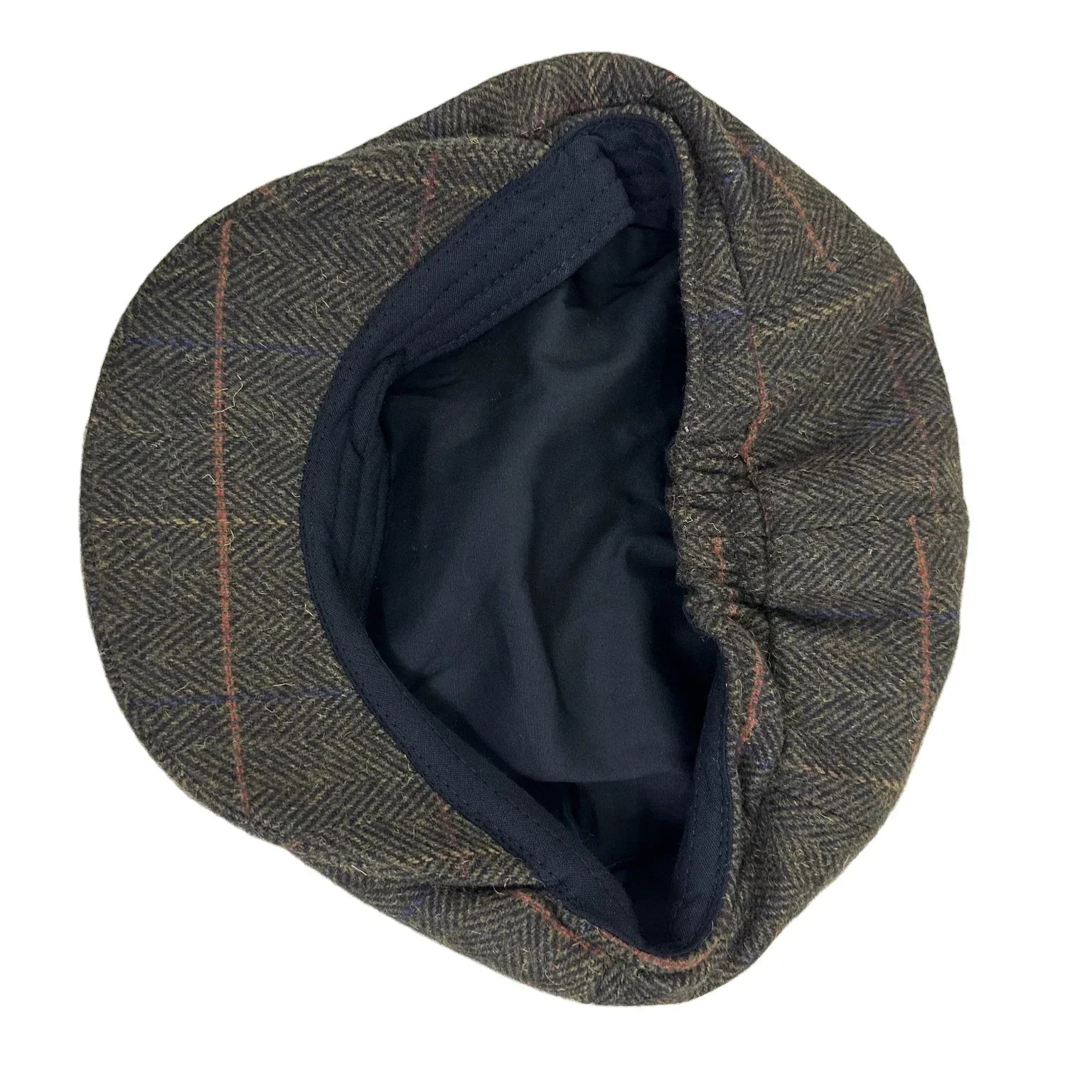 Boina Masculina de Lã Classic Marcanzzi MZ272 em lã e poliéster, estilo britânico, ajuste confortável e cores cinza, azul e marrom.