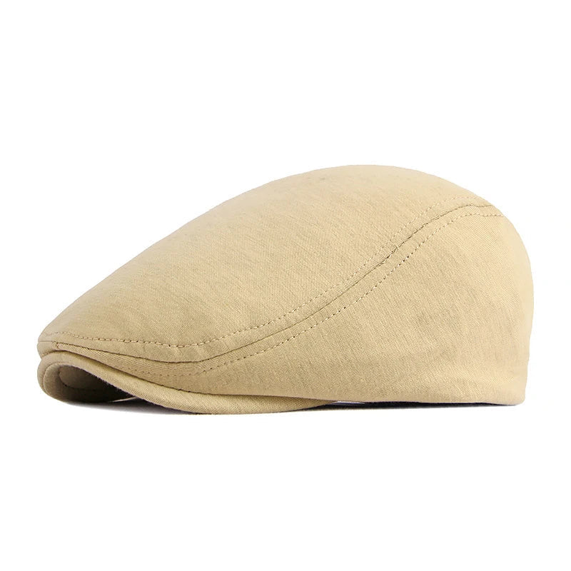 Boina Masculina Retrô Marcanzzi MZ263 em algodão premium, visual italiano refinado, perfeita para looks casuais e elegantes.