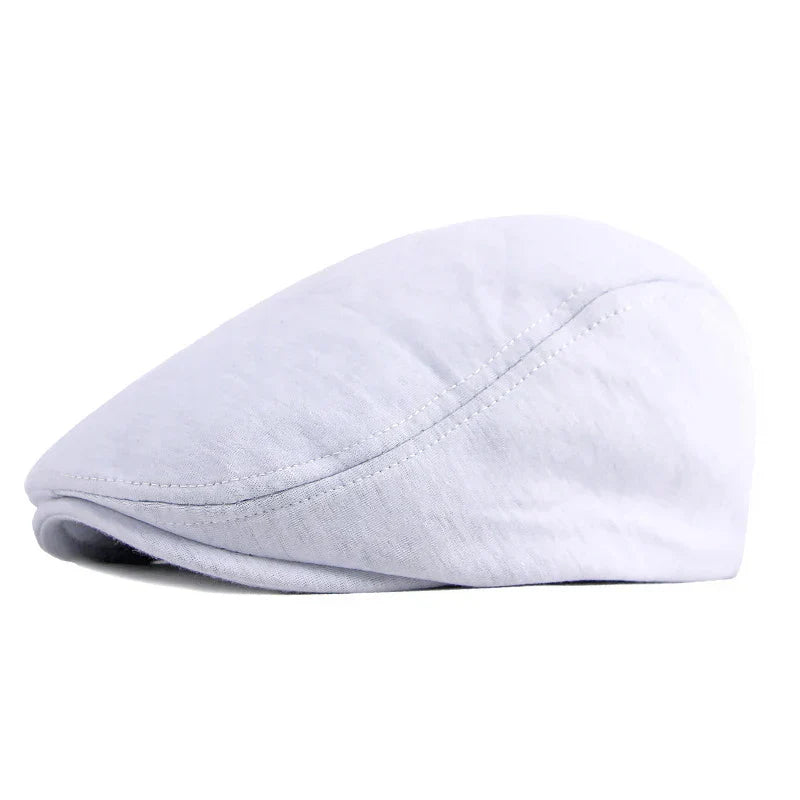 Boina Masculina Retrô Marcanzzi MZ263 em algodão premium, visual italiano refinado, perfeita para looks casuais e elegantes.