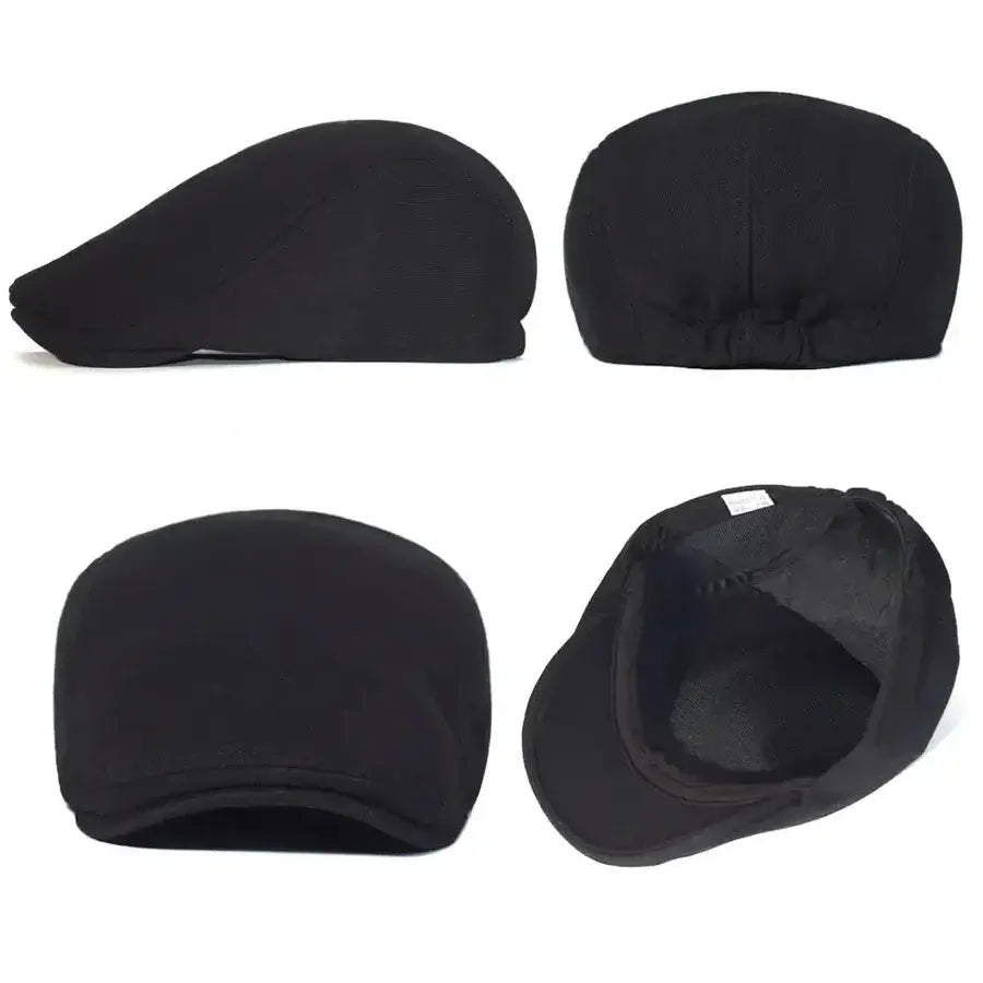 Boina Masculina Retrô Marcanzzi MZ263 em algodão premium, visual italiano refinado, perfeita para looks casuais e elegantes.