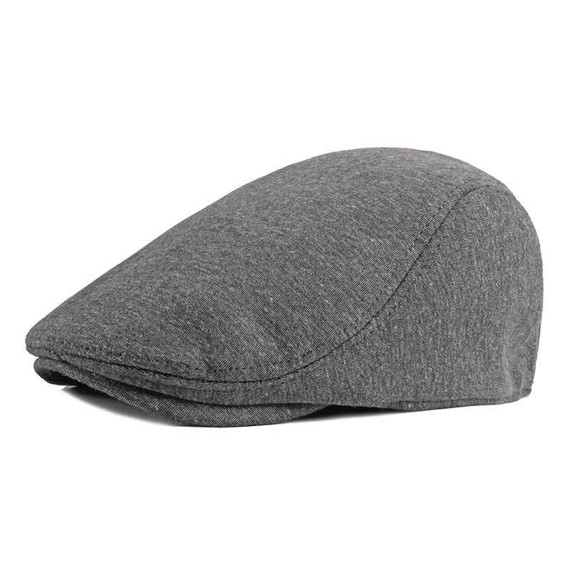 Boina Masculina Retrô Marcanzzi MZ263 em algodão premium, visual italiano refinado, perfeita para looks casuais e elegantes.