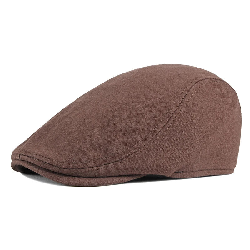 Boina Masculina Retrô Marcanzzi MZ263 em algodão premium, visual italiano refinado, perfeita para looks casuais e elegantes.