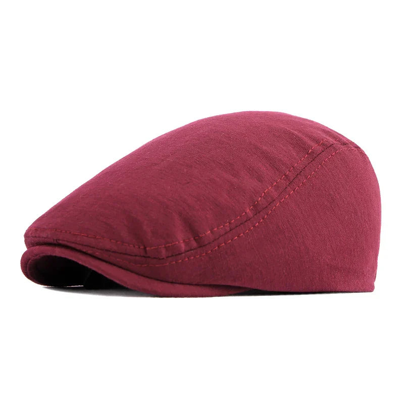 Boina Masculina Retrô Marcanzzi MZ263 em algodão premium, visual italiano refinado, perfeita para looks casuais e elegantes.