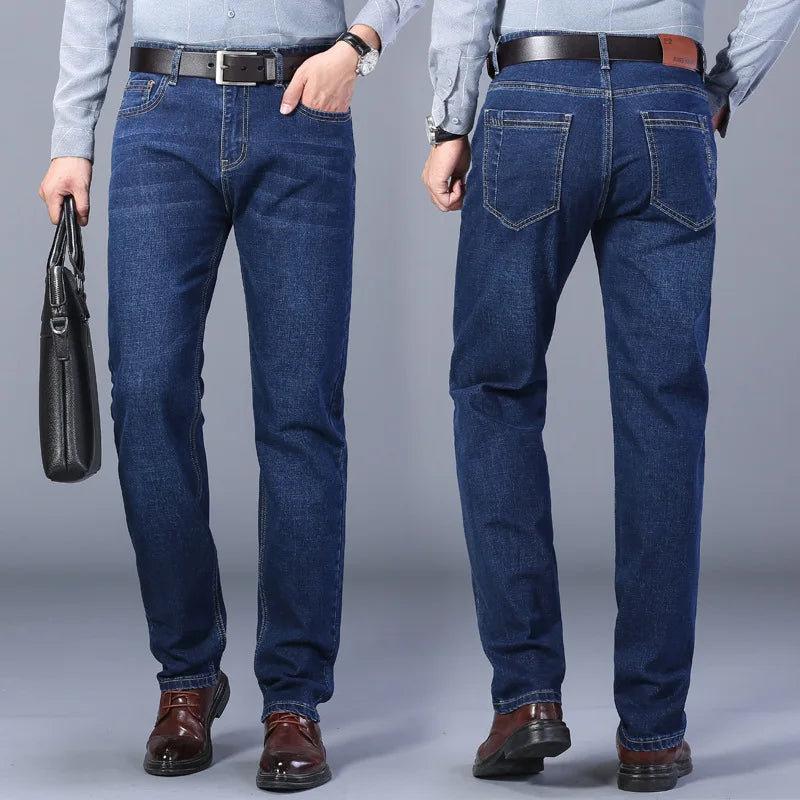 Calça Jeans Clássica Masculina Marcanzzi MZ005: elegância e conforto com tecido premium, elasticidade, durabilidade e ajuste perfeito para qualquer ocasião.