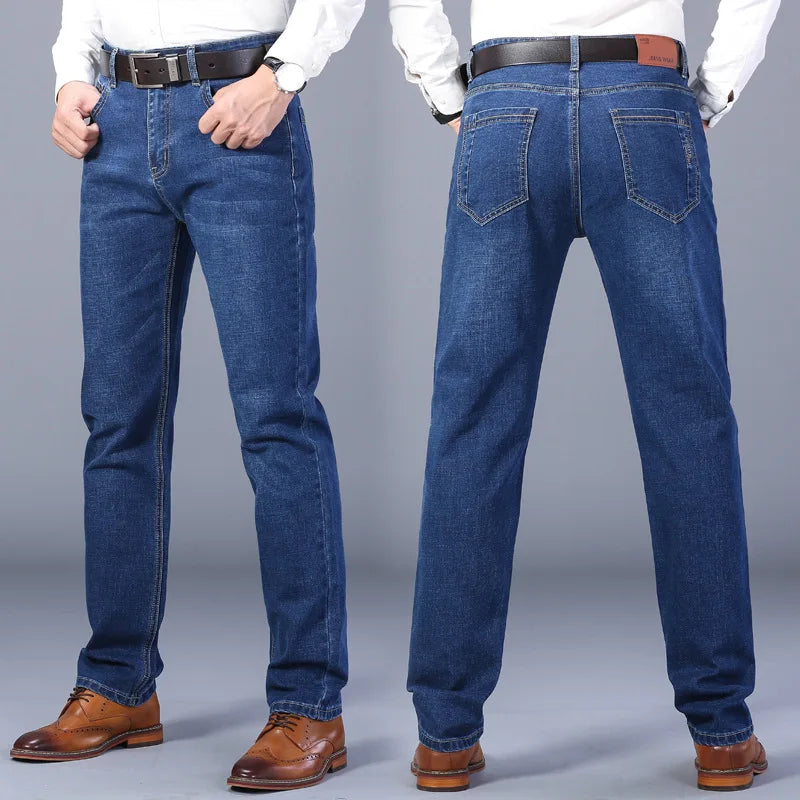 Calça Jeans Clássica Masculina Marcanzzi MZ005: elegância e conforto com tecido premium, elasticidade, durabilidade e ajuste perfeito para qualquer ocasião.