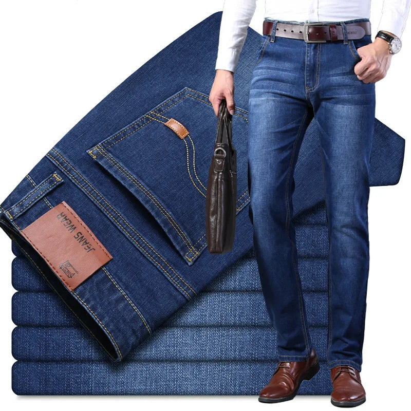 Calça Jeans Clássica Masculina Marcanzzi MZ005: elegância e conforto com tecido premium, elasticidade, durabilidade e ajuste perfeito para qualquer ocasião.