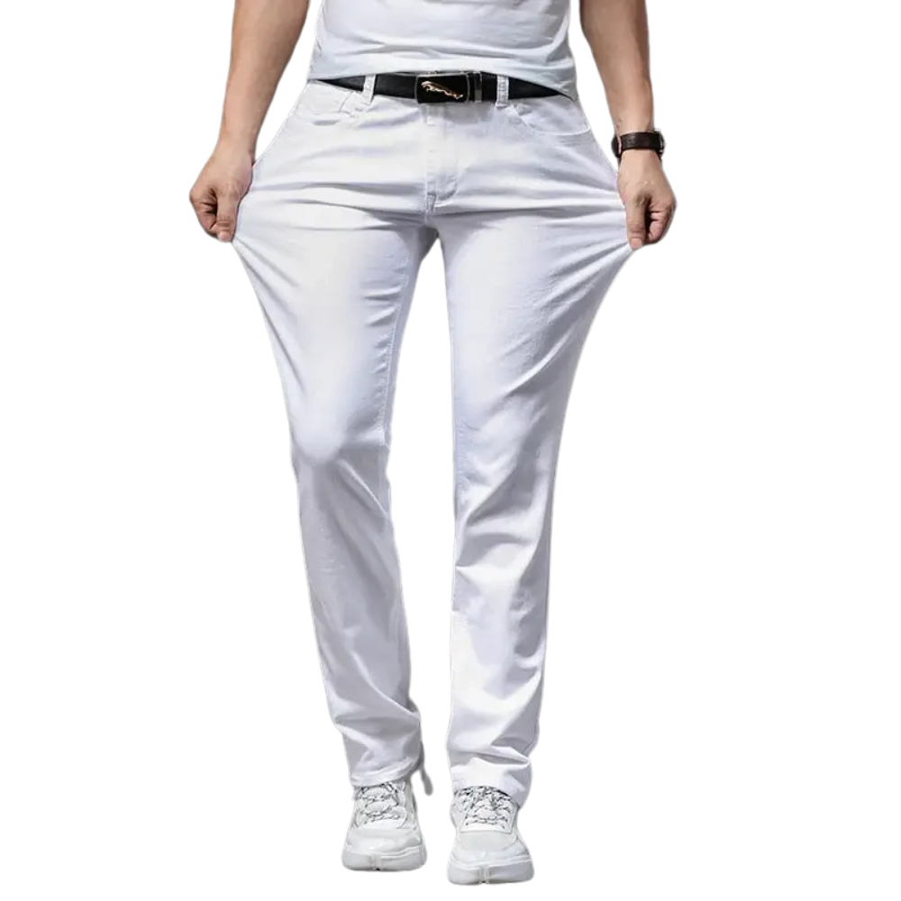 Calça Jeans Masculina Marcanzzi Classy MZ261 com design moderno, acabamento premium e caimento elegante para estilo e exclusividade.