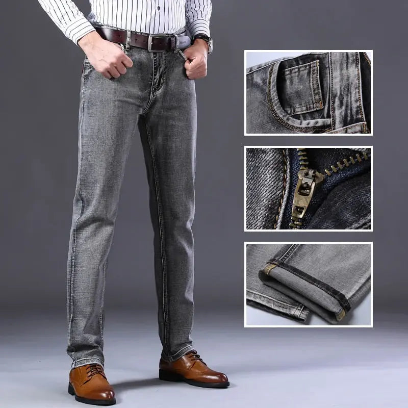 Calça Jeans Masculina Marcanzzi Spectre MZ260 com costuras reforçadas, tecido leve e respirável e acabamento premium para estilo e conforto.