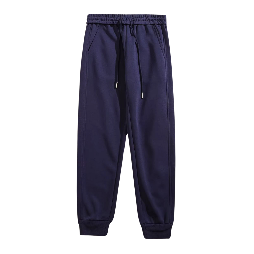 Calça Moletom Jogger Masculina Marcanzzi MZ311 feita em algodão premium, com elástico na cintura e tornozelos para caimento confortável e moderno.