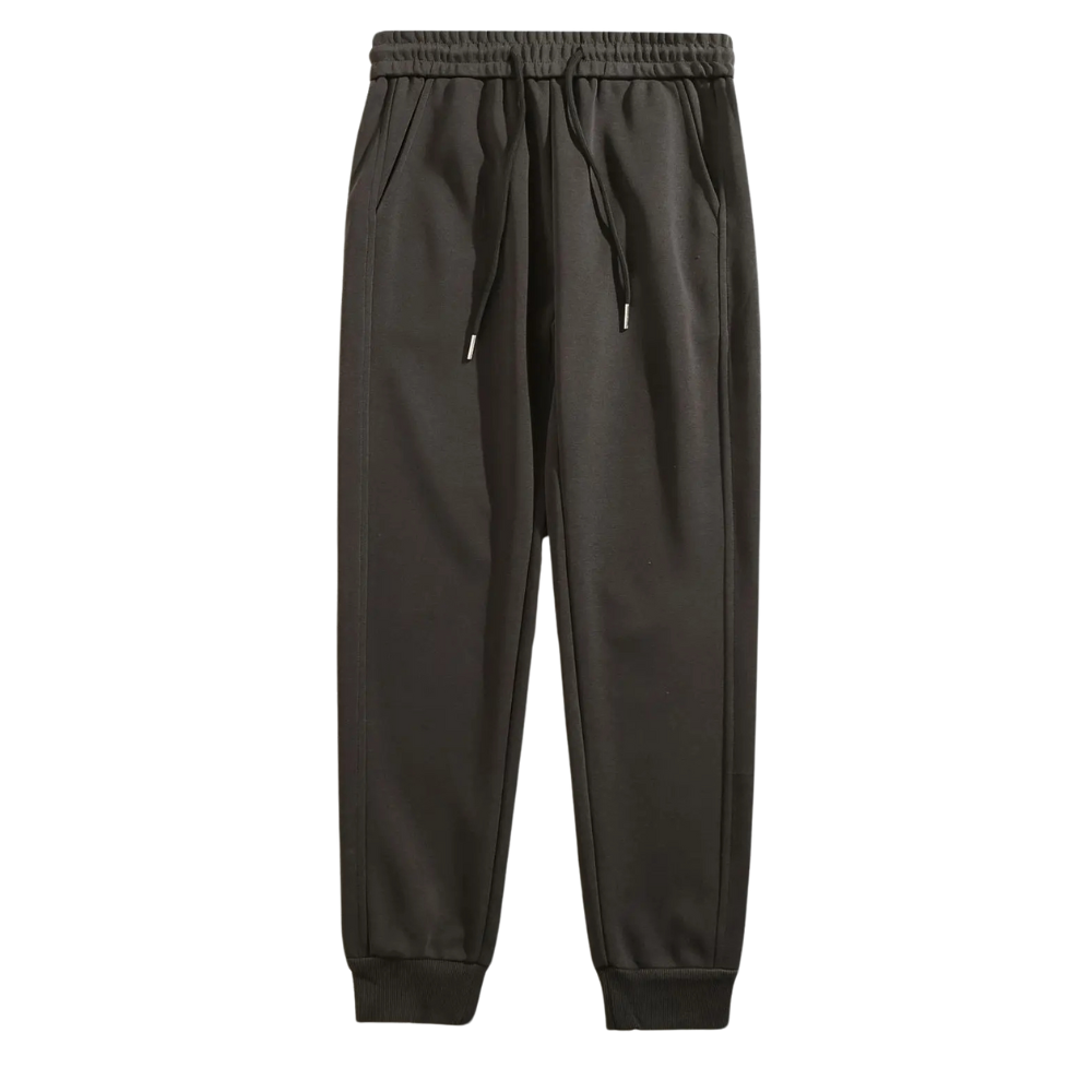 Calça Moletom Jogger Masculina Marcanzzi MZ311 feita em algodão premium, com elástico na cintura e tornozelos para caimento confortável e moderno.