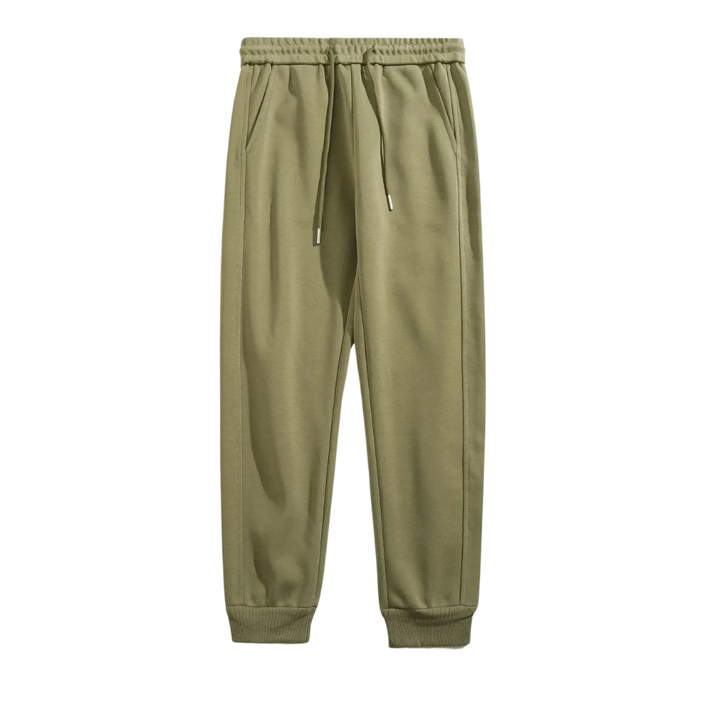 Calça Moletom Jogger Masculina Marcanzzi MZ311 feita em algodão premium, com elástico na cintura e tornozelos para caimento confortável e moderno.