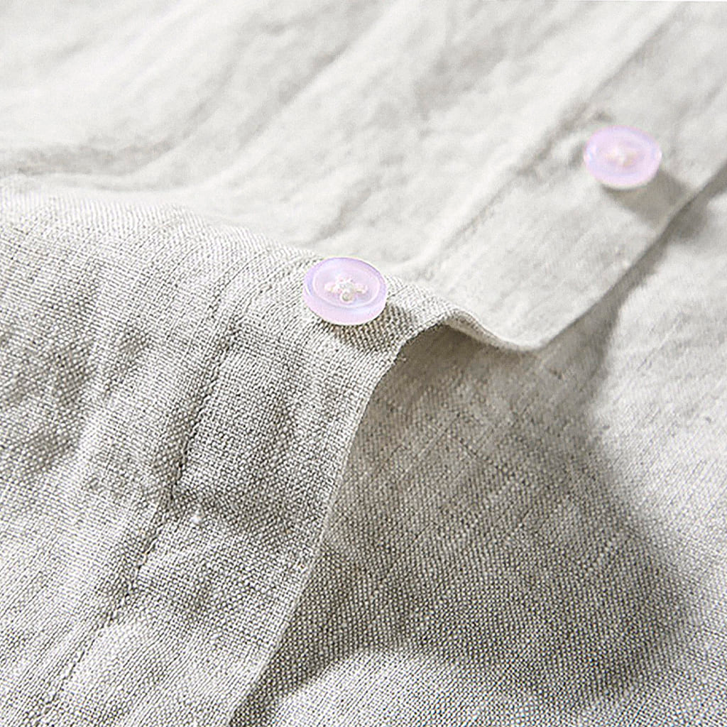 Camisa de Linho Marcanzzi Provence MZ565 confeccionada em linho premium, com toque suave e design elegante inspirado no estilo mediterrâneo.