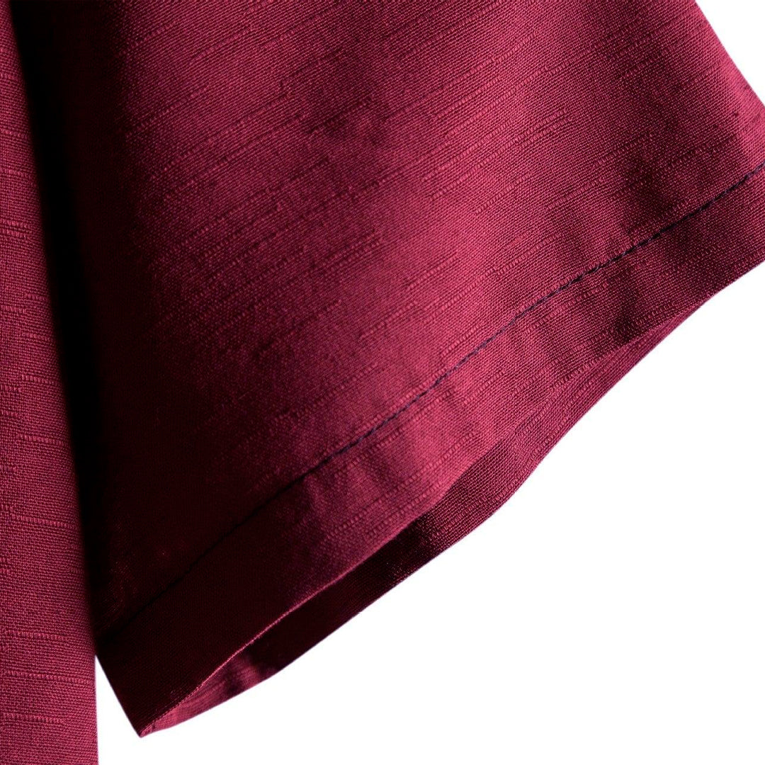 Camisa de Linho Masculina Gola Padre Marcanzzi MZ793 em linho de alta qualidade, leve e respirável, com caimento refinado para ocasiões casuais ou formais.