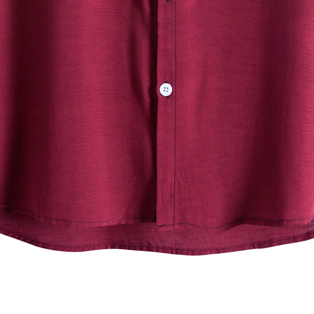 Camisa de Linho Masculina Gola Padre Marcanzzi MZ793 em linho de alta qualidade, leve e respirável, com caimento refinado para ocasiões casuais ou formais.