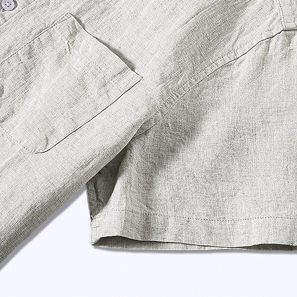 Camisa de Linho Masculina Marcanzzi Premium MZ795 confeccionada em linho nobre, respirável e sofisticada, com caimento clássico e elegante para eventos.