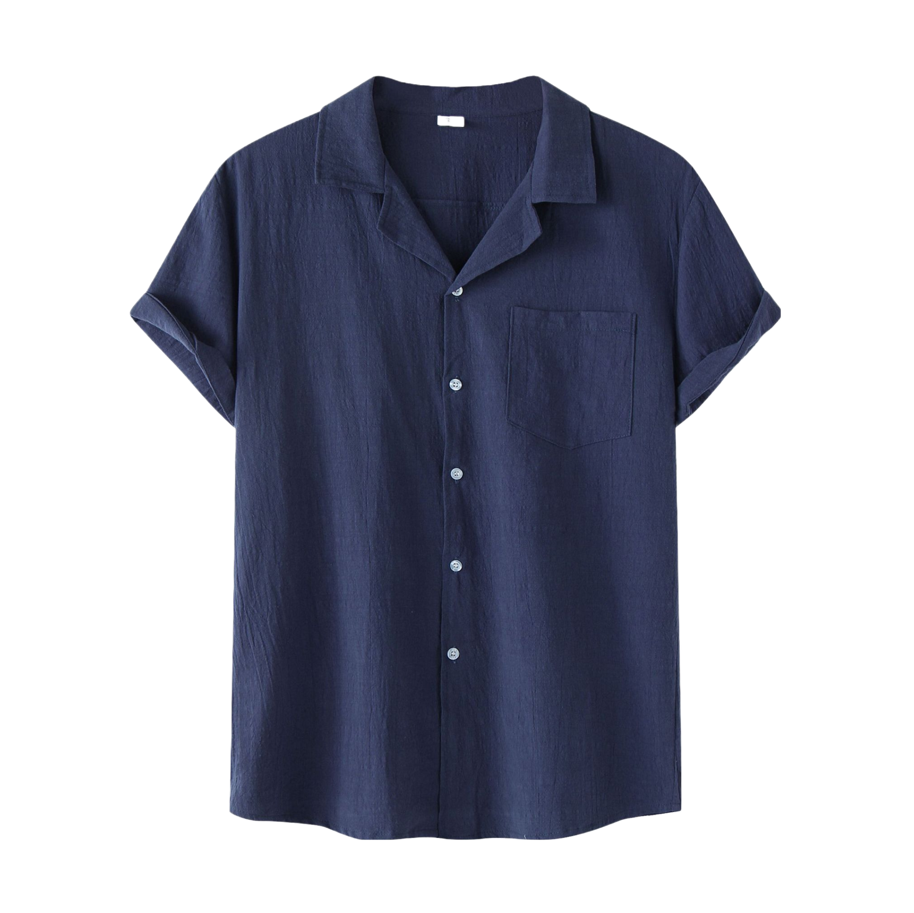 Camisa Manga Curta Marcanzzi Ibéria MZ578 com gola aberta e bolso frontal. Tecido leve e respirável para estilo casual e sofisticado no dia a dia.