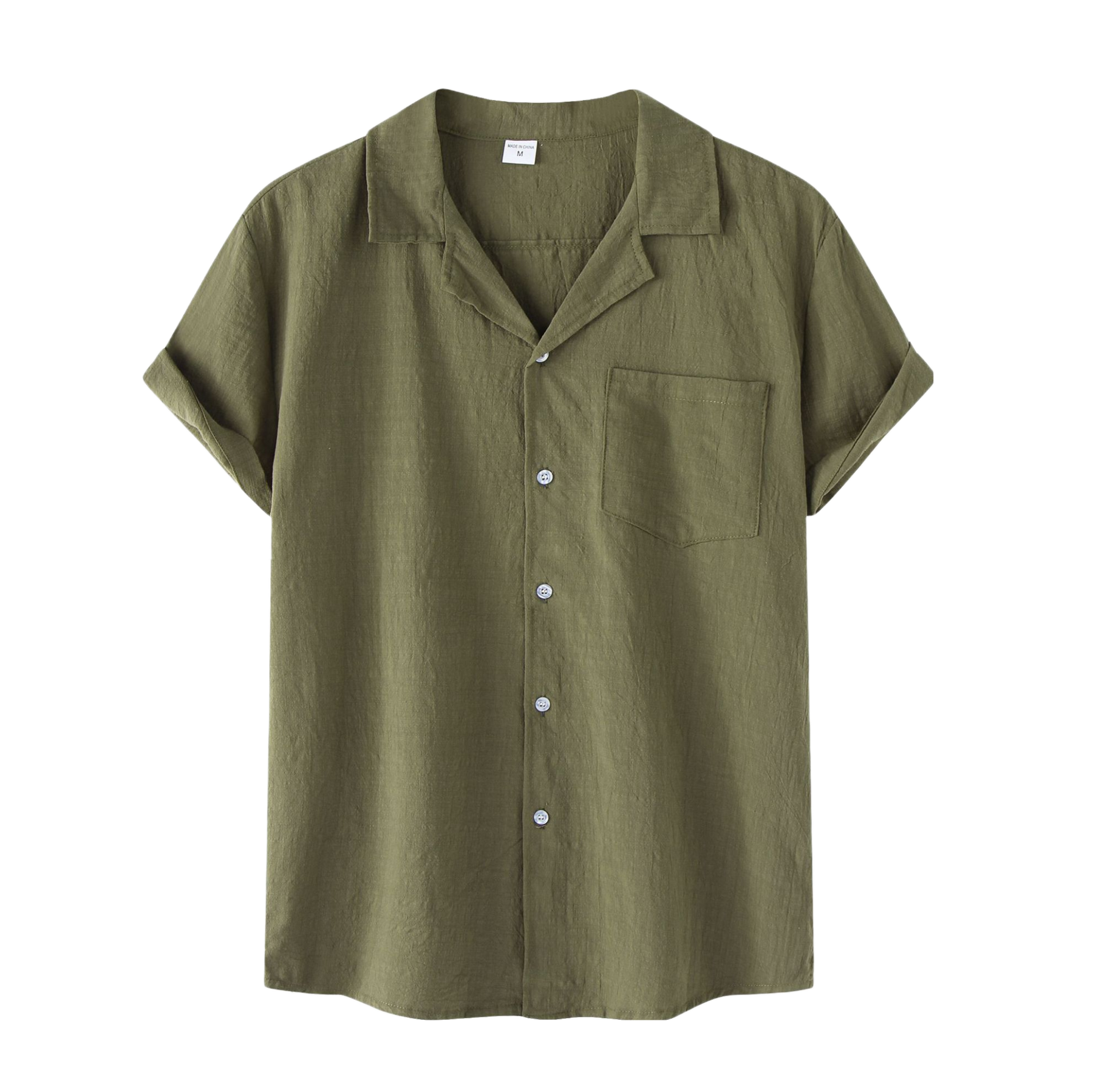 Camisa Manga Curta Marcanzzi Ibéria MZ578 com gola aberta e bolso frontal. Tecido leve e respirável para estilo casual e sofisticado no dia a dia.