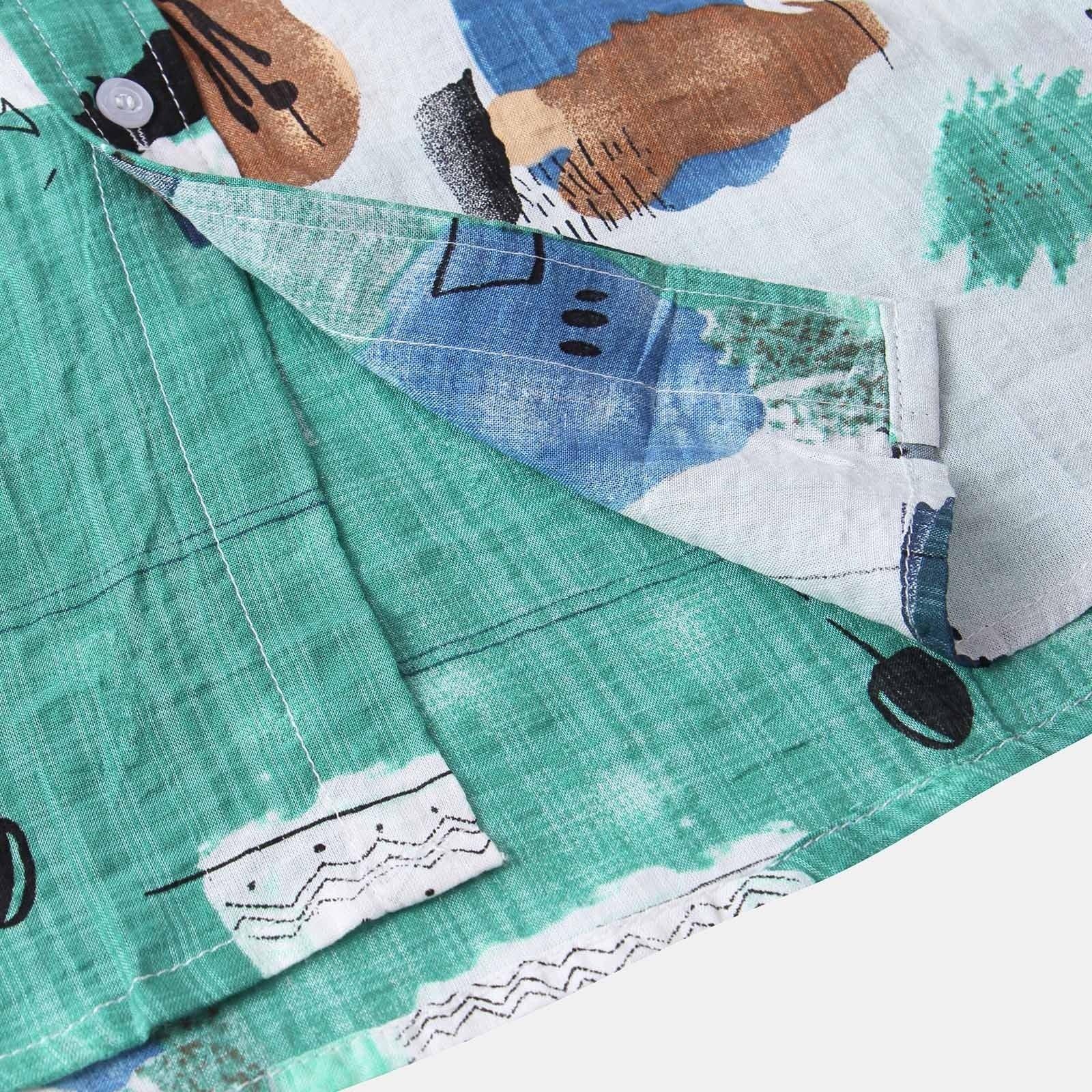 Camisa Manga Curta Marcanzzi Mirage MZ583 com estampa exclusiva, tecido leve e design moderno para estilo autêntico e frescor no dia a dia.