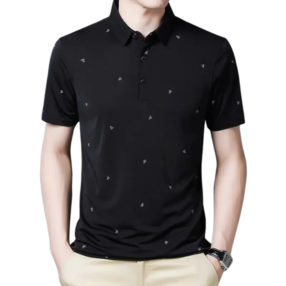 Camisa Polo Masculina Marcanzzi Milano MZ078 em algodão e poliéster premium, com toque suave e design clássico para estilo casual ou elegante.