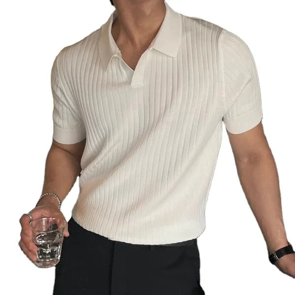 Camisa Polo Masculina Marcanzzi MZ019 em tecido premium, com colarinho clássico, botões e caimento elegante para qualquer ocasião.