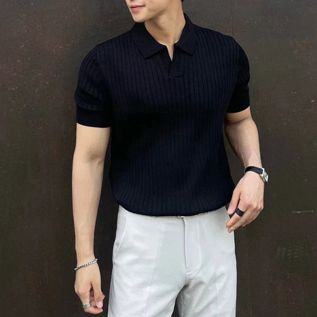 Camisa Polo Masculina Marcanzzi MZ019 em tecido premium, com colarinho clássico, botões e caimento elegante para qualquer ocasião.