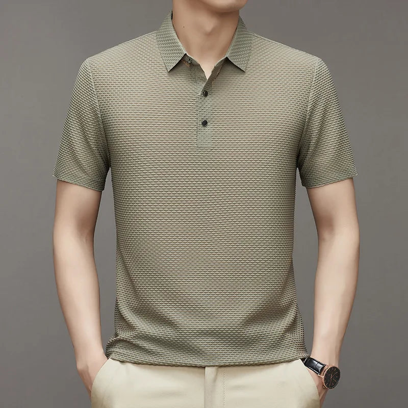 Camisa Polo Masculina Premium Marcanzzi MZ015: conforto e versatilidade em tecido suave e respirável, ideal para looks casuais e elegantes.