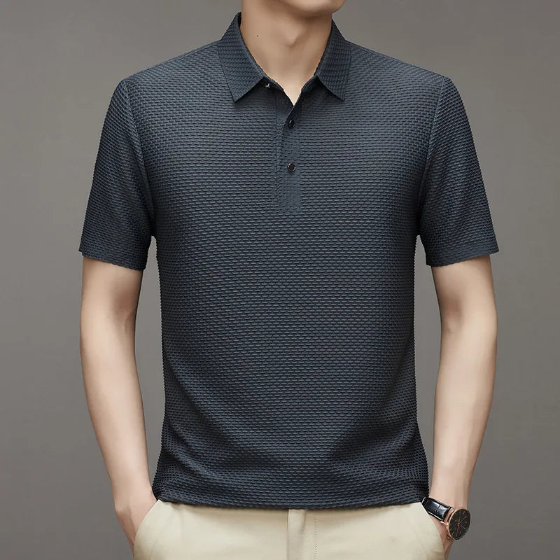 Camisa Polo Masculina Premium Marcanzzi MZ015: conforto e versatilidade em tecido suave e respirável, ideal para looks casuais e elegantes.