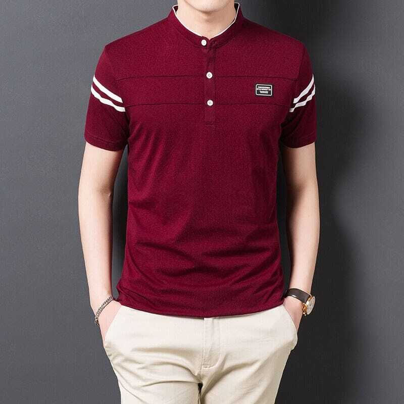 Camisa Polo Masculina Romenzi Elite RZ080, confeccionada em algodão e poliéster, com design versátil, ideal para o dia a dia e ocasiões elegantes.