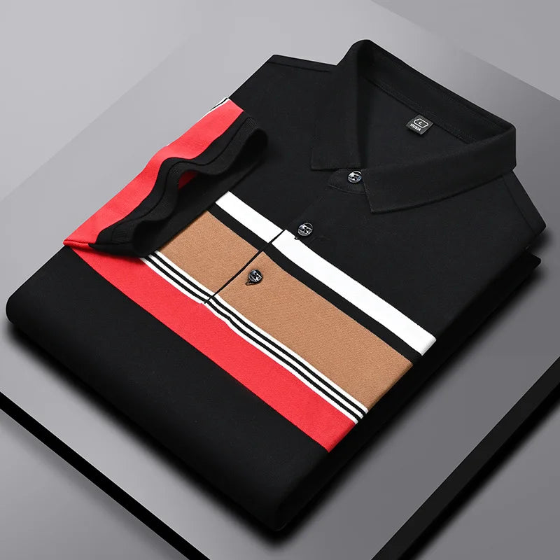 Camisa Polo Masculina Romenzi Prestige RZ081, feita em algodão e poliéster, com design clássico e respirável, ideal para várias ocasiões.