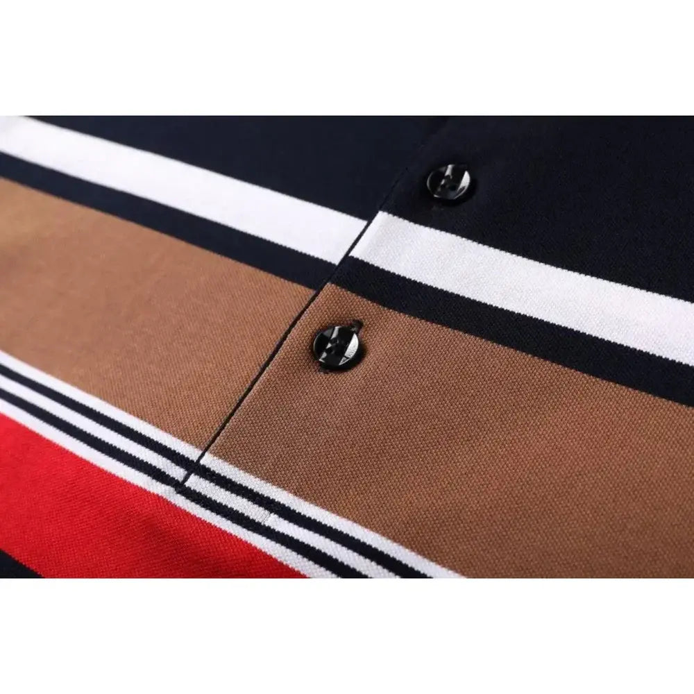 Camisa Polo Masculina Romenzi Prestige RZ081, feita em algodão e poliéster, com design clássico e respirável, ideal para várias ocasiões.