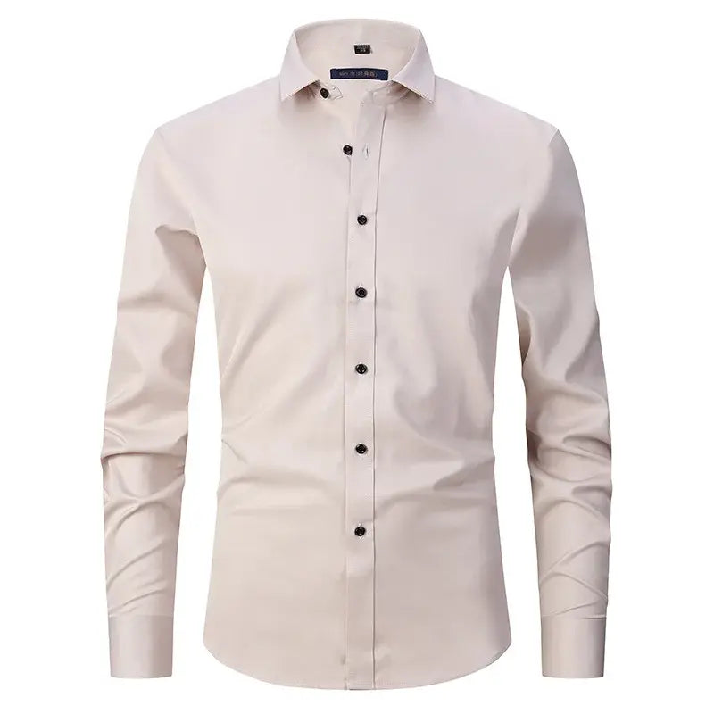 Camisa Social de Algodão Masculina Marcanzzi MZ083 feita em tecido respirável com caimento elegante, conforto superior e estilo versátil para todas as ocasiões.