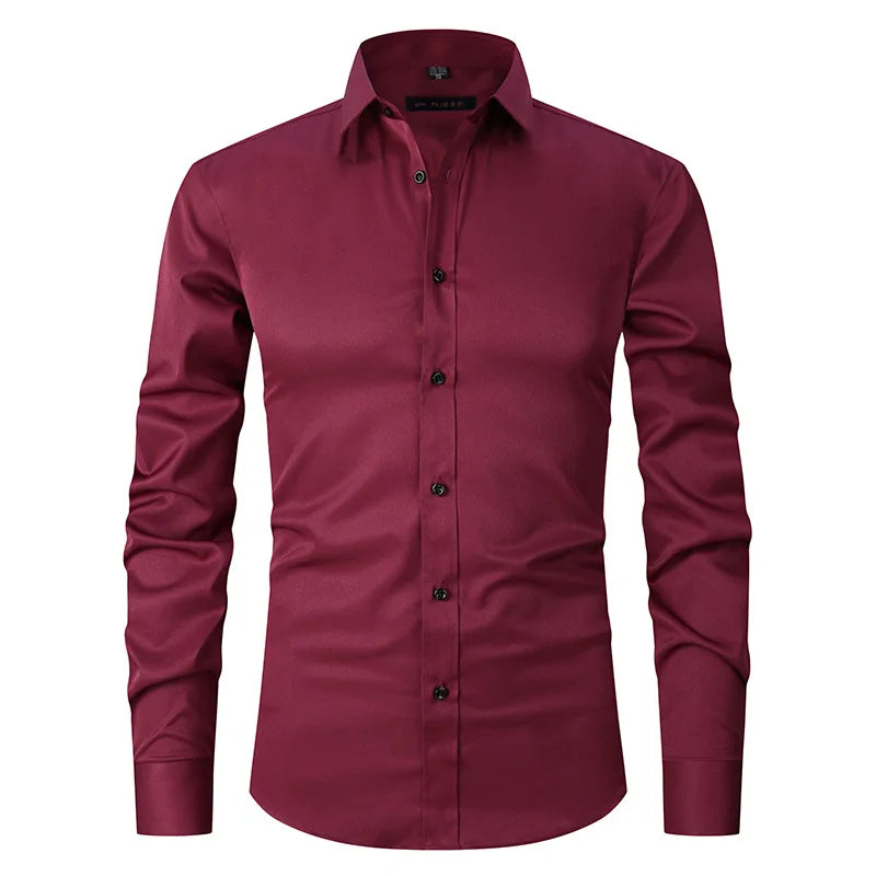 Camisa Social de Algodão Masculina Marcanzzi MZ083 feita em tecido respirável com caimento elegante, conforto superior e estilo versátil para todas as ocasiões.