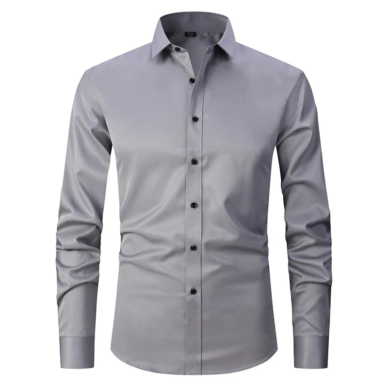 Camisa Social de Algodão Masculina Marcanzzi MZ083 feita em tecido respirável com caimento elegante, conforto superior e estilo versátil para todas as ocasiões.