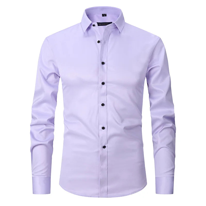 Camisa Social de Algodão Masculina Marcanzzi MZ083 feita em tecido respirável com caimento elegante, conforto superior e estilo versátil para todas as ocasiões.