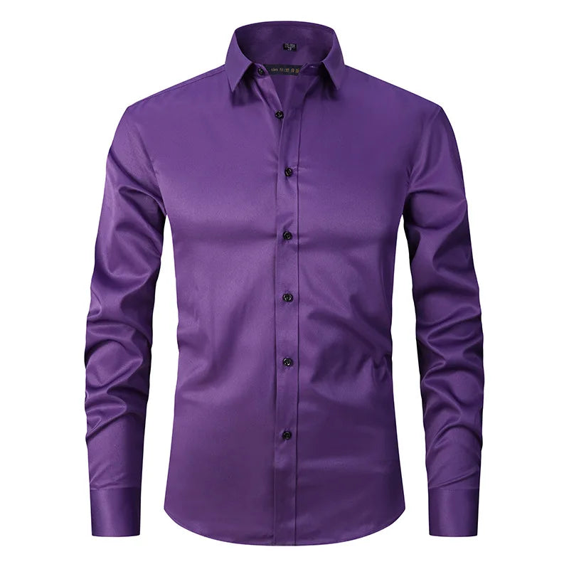 Camisa Social de Algodão Masculina Marcanzzi MZ083 feita em tecido respirável com caimento elegante, conforto superior e estilo versátil para todas as ocasiões.