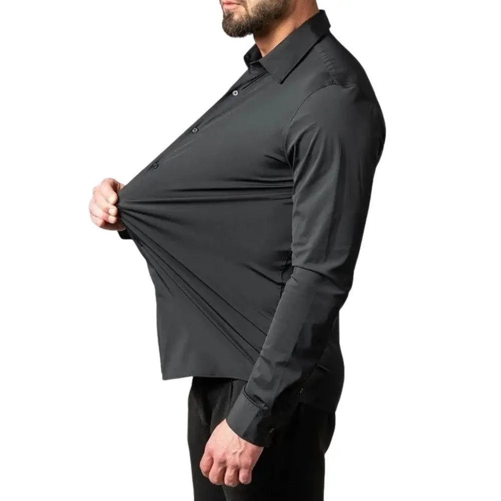 Camisa Social Masculina Marcanzzi MZ011: sofisticação, conforto, anti-odor, ideal para trabalho e eventos. Versátil, mantém forma impecável o dia todo.