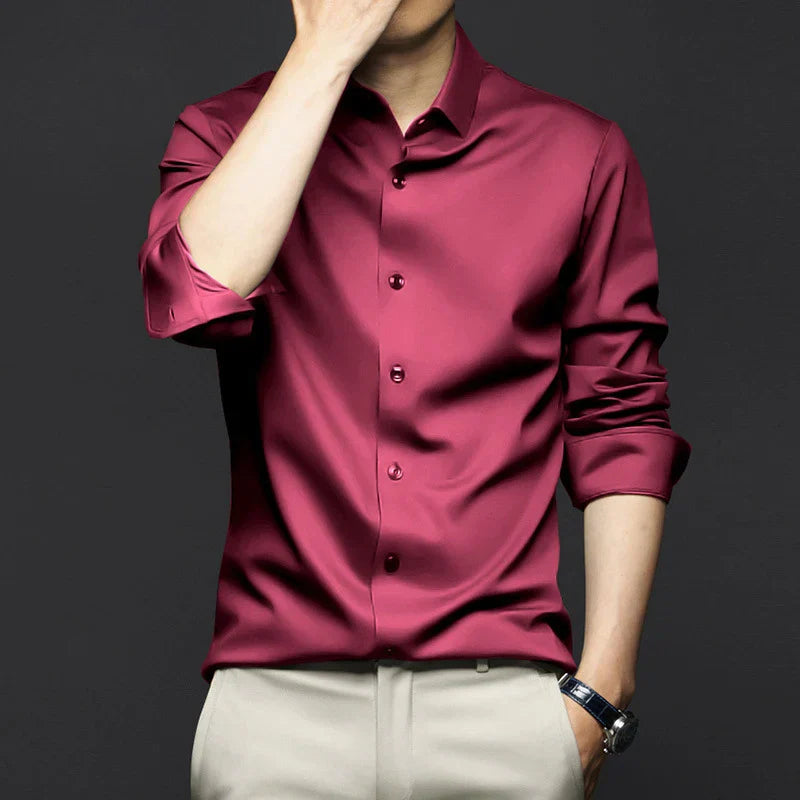 Camisa Social Masculina Spectre Marcanzzi MZ014: sofisticação e conforto em design moderno. Ideal para eventos formais e casuais. Alta qualidade e durabilidade.
