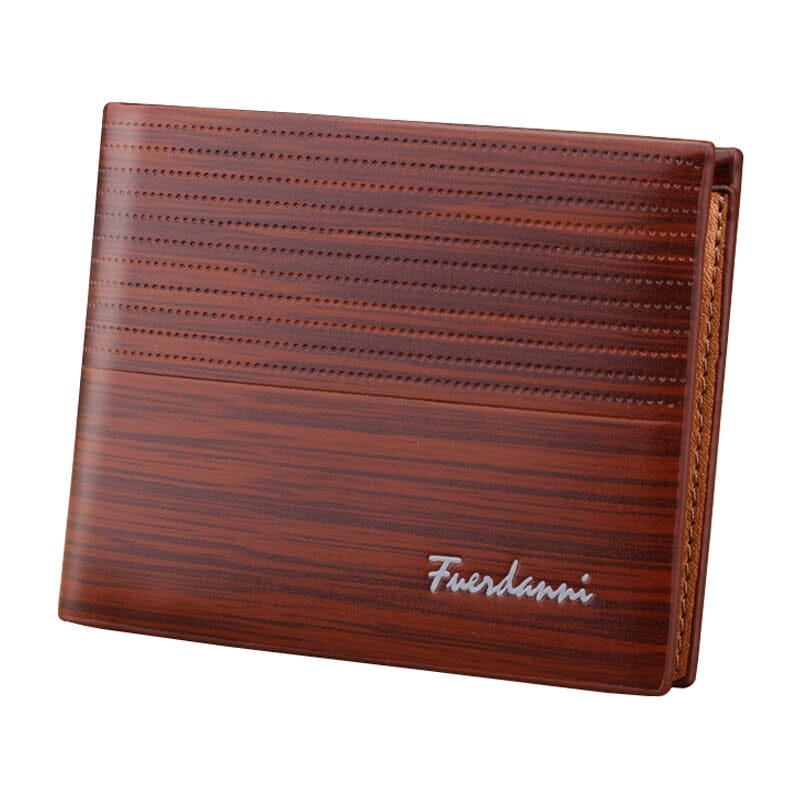 Carteira Masculina Denner Marcanzzi MZ485 em couro PU, design minimalista, compacta, elegante e resistente. Ideal para documentos, CNH e cartões.