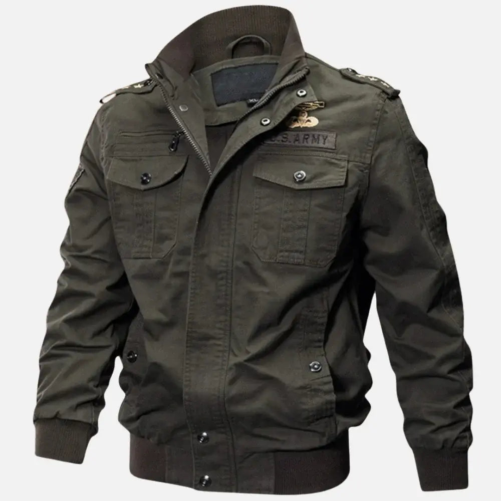 Jaqueta Aviador Masculina Marcanzzi MZ039: estilo, conforto e durabilidade. Design moderno, bolsos com lapela e zíper. Ideal para looks casuais e formais.