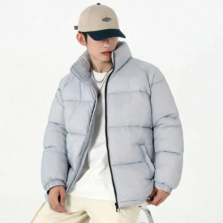 Jaqueta Bobojaco Masculina Marcanzzi MZ032: isolamento térmico, design moderno, modelagem ajustada, bolsos funcionais, ideal para inverno e ocasiões especiais.