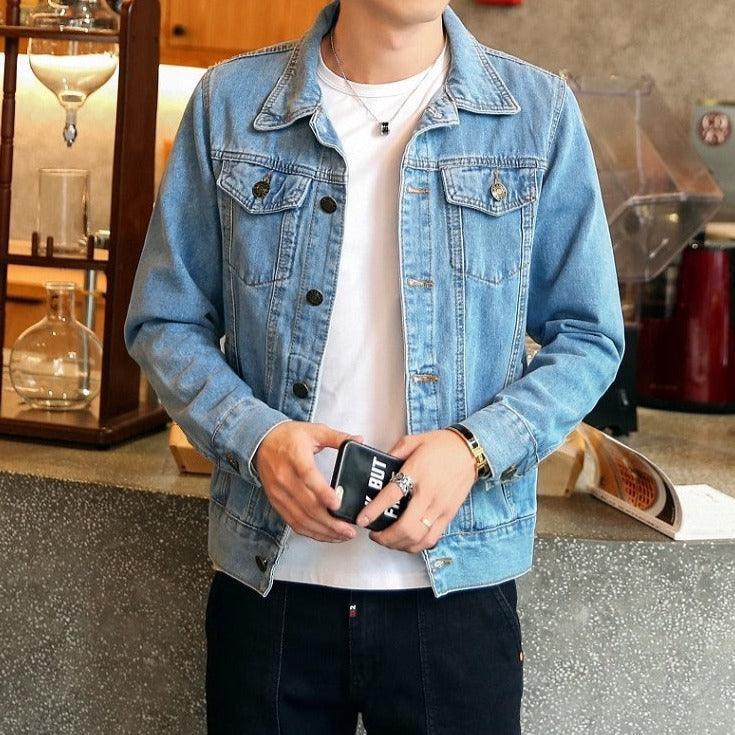 Jaqueta Jeans Masculina Casual Marcanzzi MZ159 em denim premium, resistente, versátil e confortável, perfeita para looks casuais ou combinações mais sofisticadas.