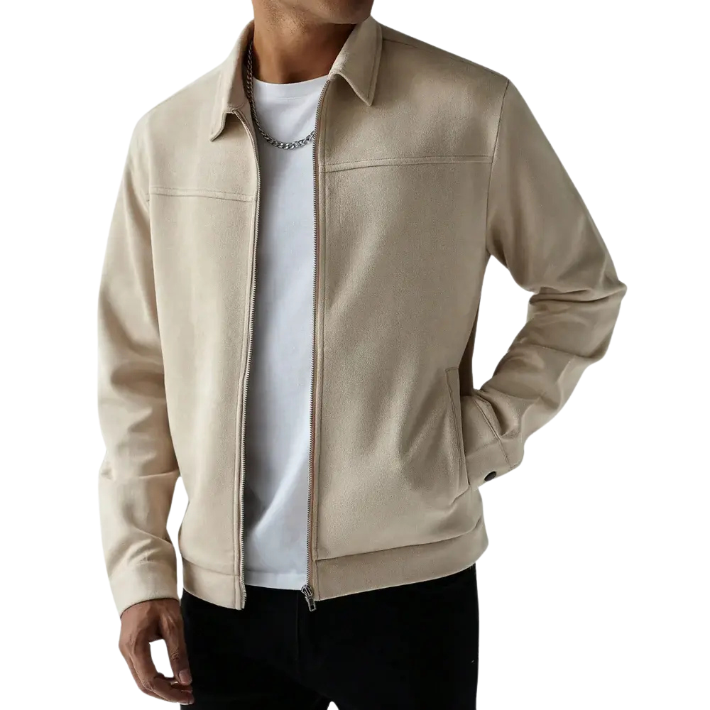 Jaqueta Masculina Casual Marcanzzi MZ026: estilo, conforto e durabilidade com fechamento em zíper. Ideal para homens sofisticados e práticos.